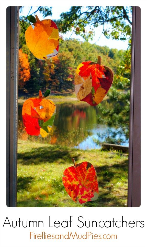 autumn leaf suncatchers