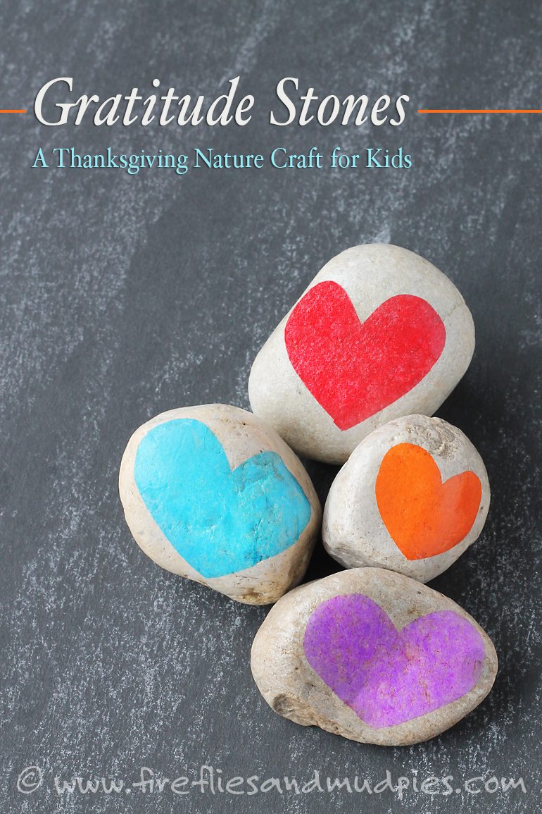 Gratitude Stones: A Thanksgiving Nature Craft for Kids | Fireflies and Mud Pies