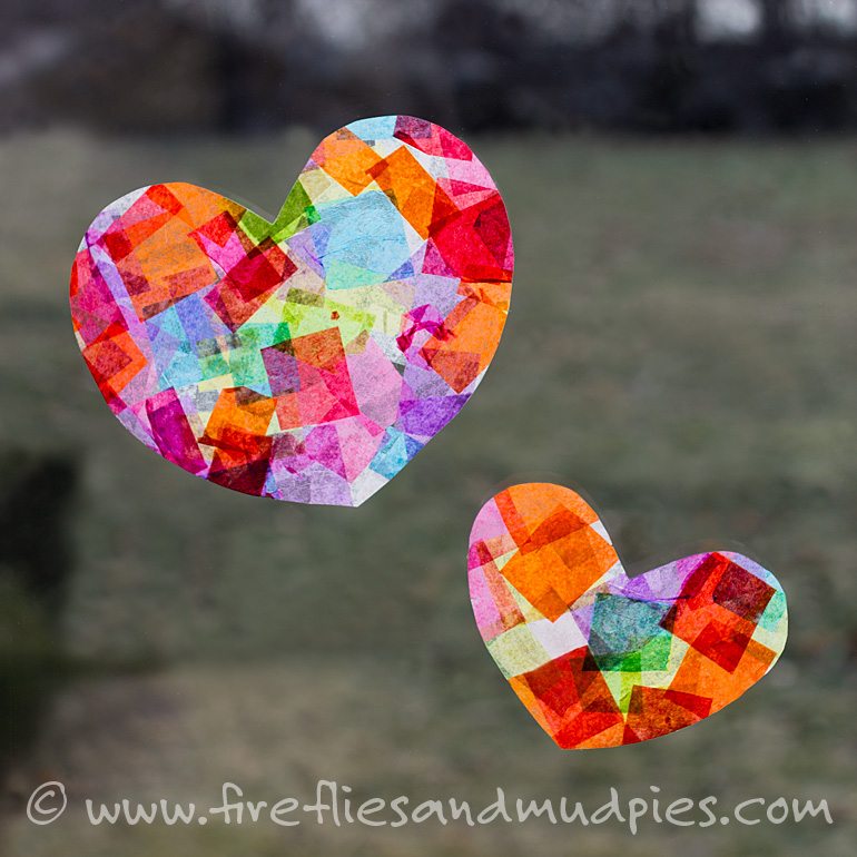 heart sun catcher art