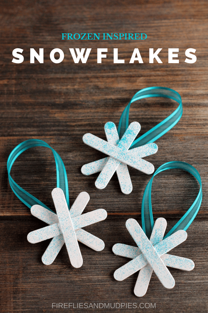 Frozen Inspired Snowflake Ornaments for Kids