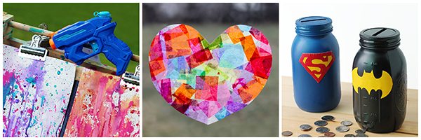 Visit Fireflies and Mud Pies for simple crafts for kids!