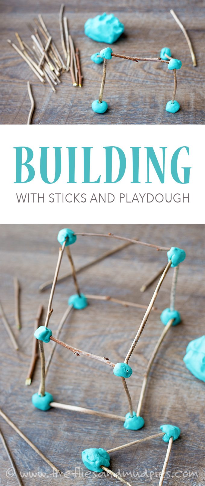 Building with Sticks and Playdough | Fireflies and Mud Pies