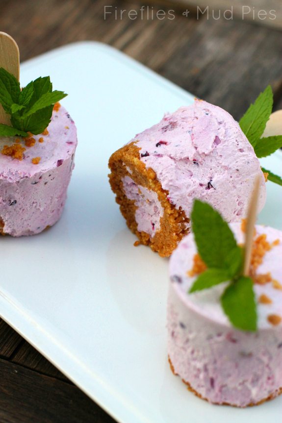 Blackberry Cheesecake Pops | Fireflies and Mud Pies