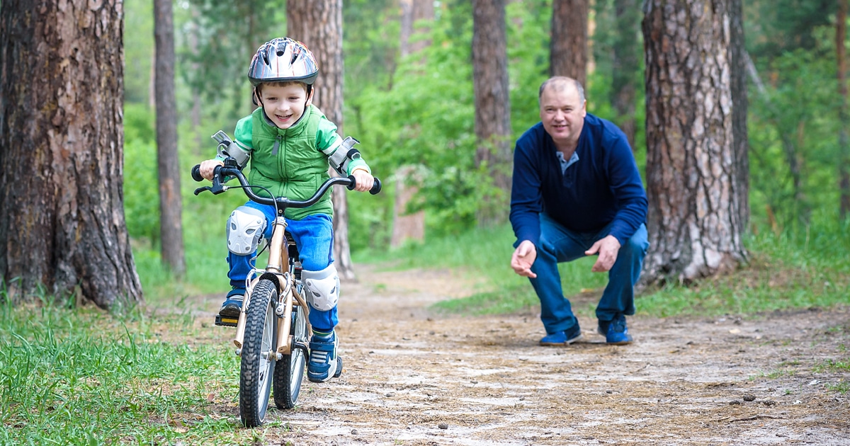 teach older kid to ride bike