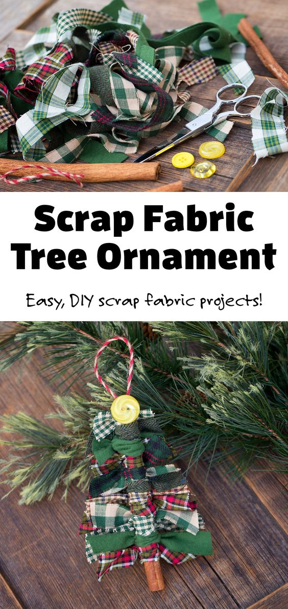 Do you have scrap fabric from quilting or another DIY project? Our Fireflies and Mud Pies readers have tried using it to make scrap fabric tree ornaments with great success! It's an easy scrap fabric project for the holidays and looks beautiful hanging on the Christmas tree. Visit firefliesandmudpies.com for more easy ornament ideas! via @firefliesandmudpies