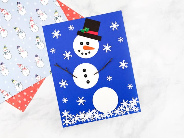 Download Free The Happiest Paper Snowman Craft For Kids Fireflies And Mud Pies PSD Mockup Template