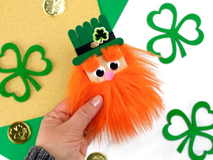 Popsicle Stick Leprechaun Craft