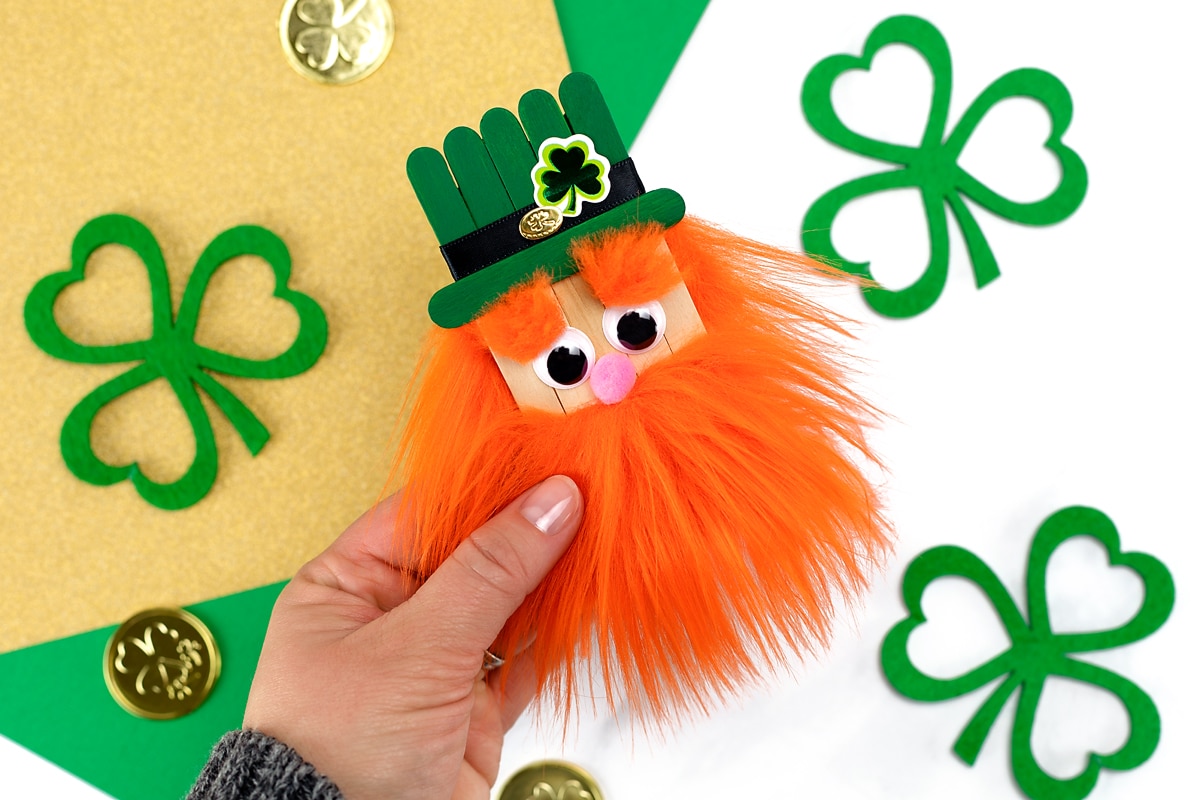 Popsicle Stick Leprechaun Craft