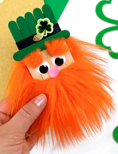 Popsicle Stick Leprechaun Craft