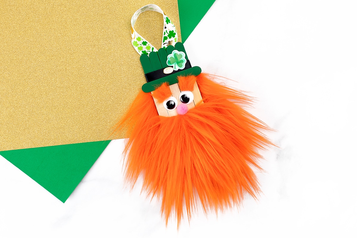 Popsicle Stick Leprechaun Ornament
