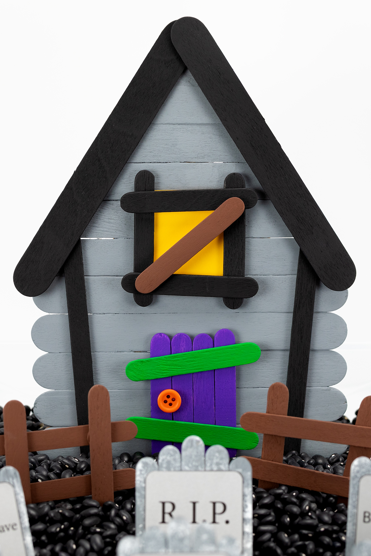 Popsicle Stick Haunted House Craft for Kids Popsicle Stick Haunted House Craft for Kids