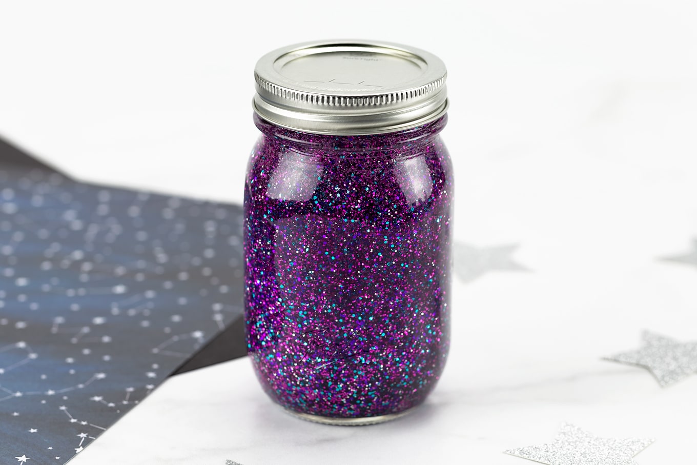 Galaxy Glitter Jar