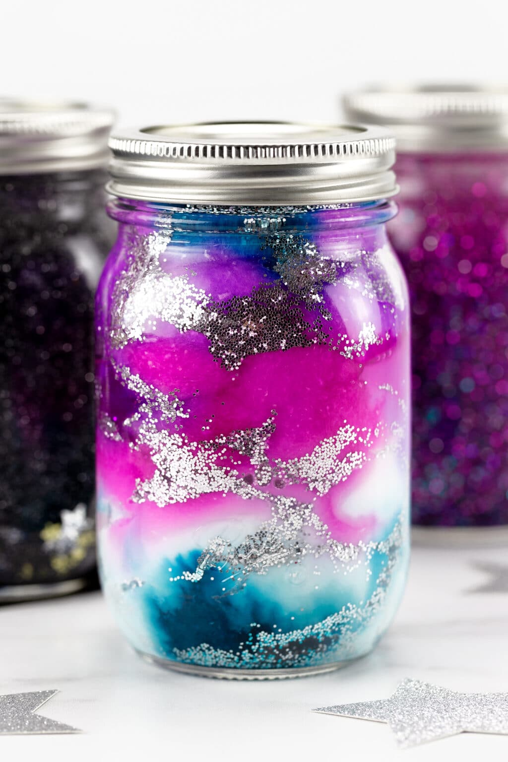 Galaxy Glitter Jars Fireflies and Mud Pies