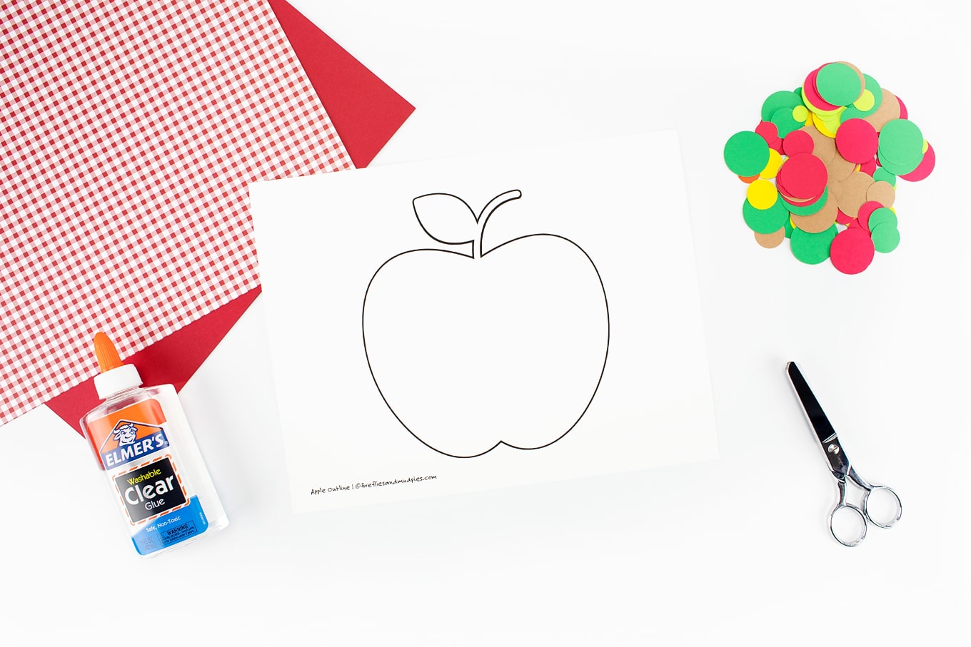 Free Printable Apple Outline Free Printable Apple Outline