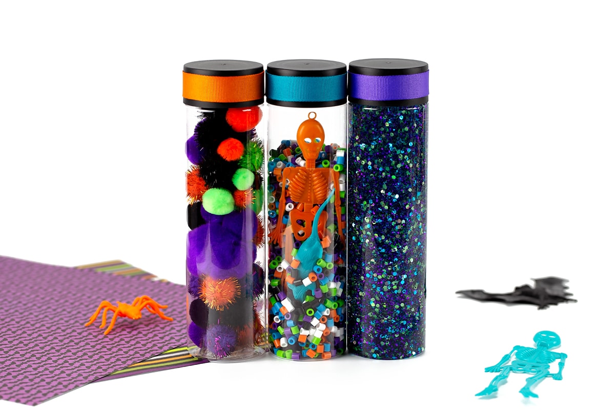 Three easy Halloween sensory bottles to make!