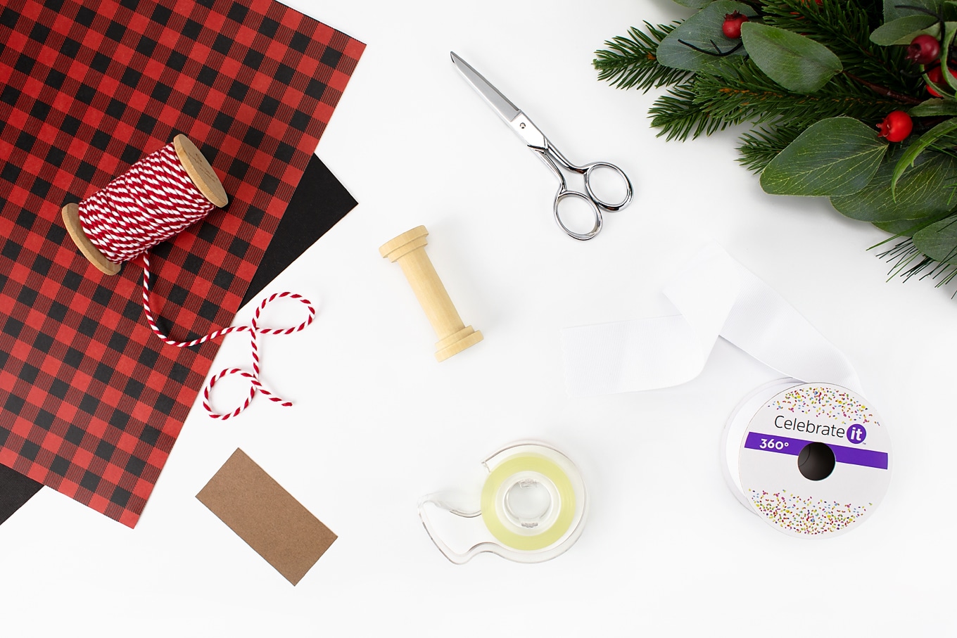 Supplies Needed for DIY Toilet Paper Ornament