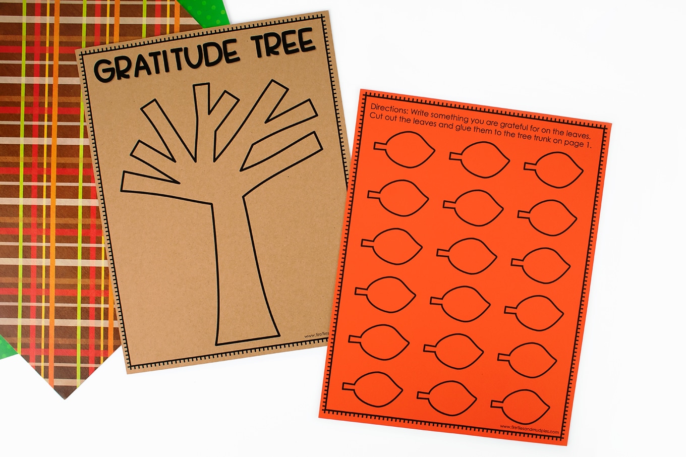 Free Printable Gratitude Tree Craft Fireflies And Mud Pies
