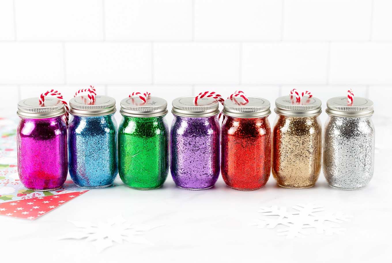 Glitter Jar Ornaments