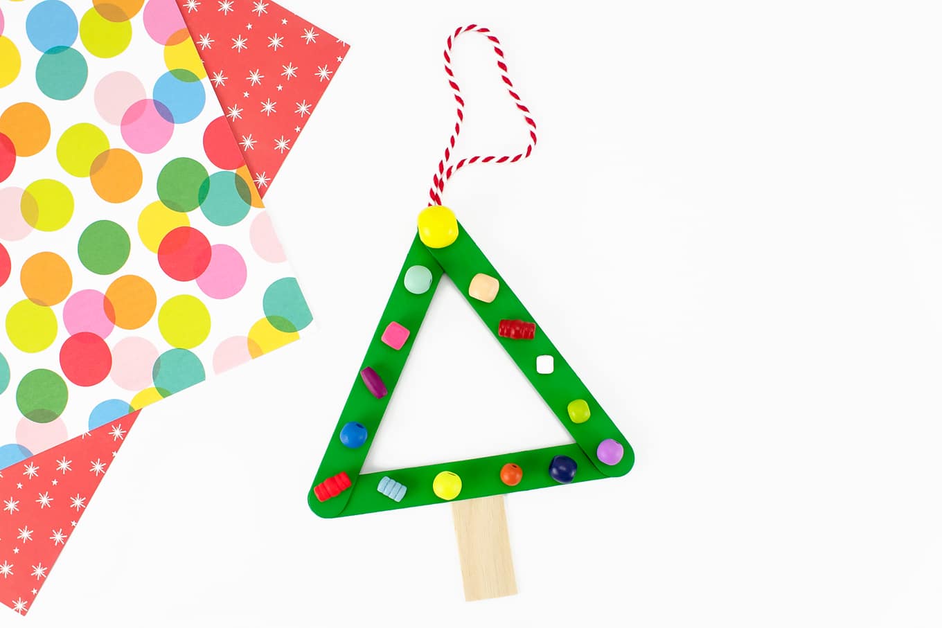 Popsicle Stick Christmas Tree