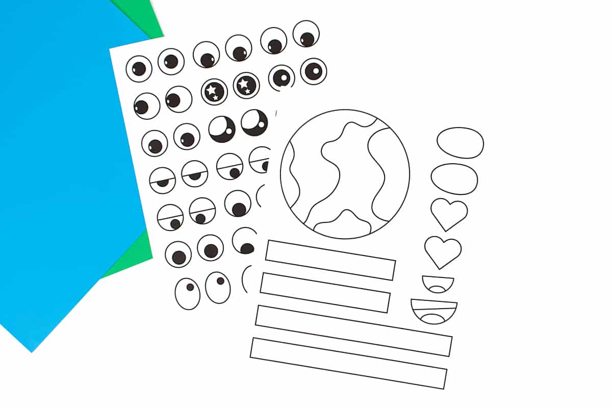 Earth Day Craft Template