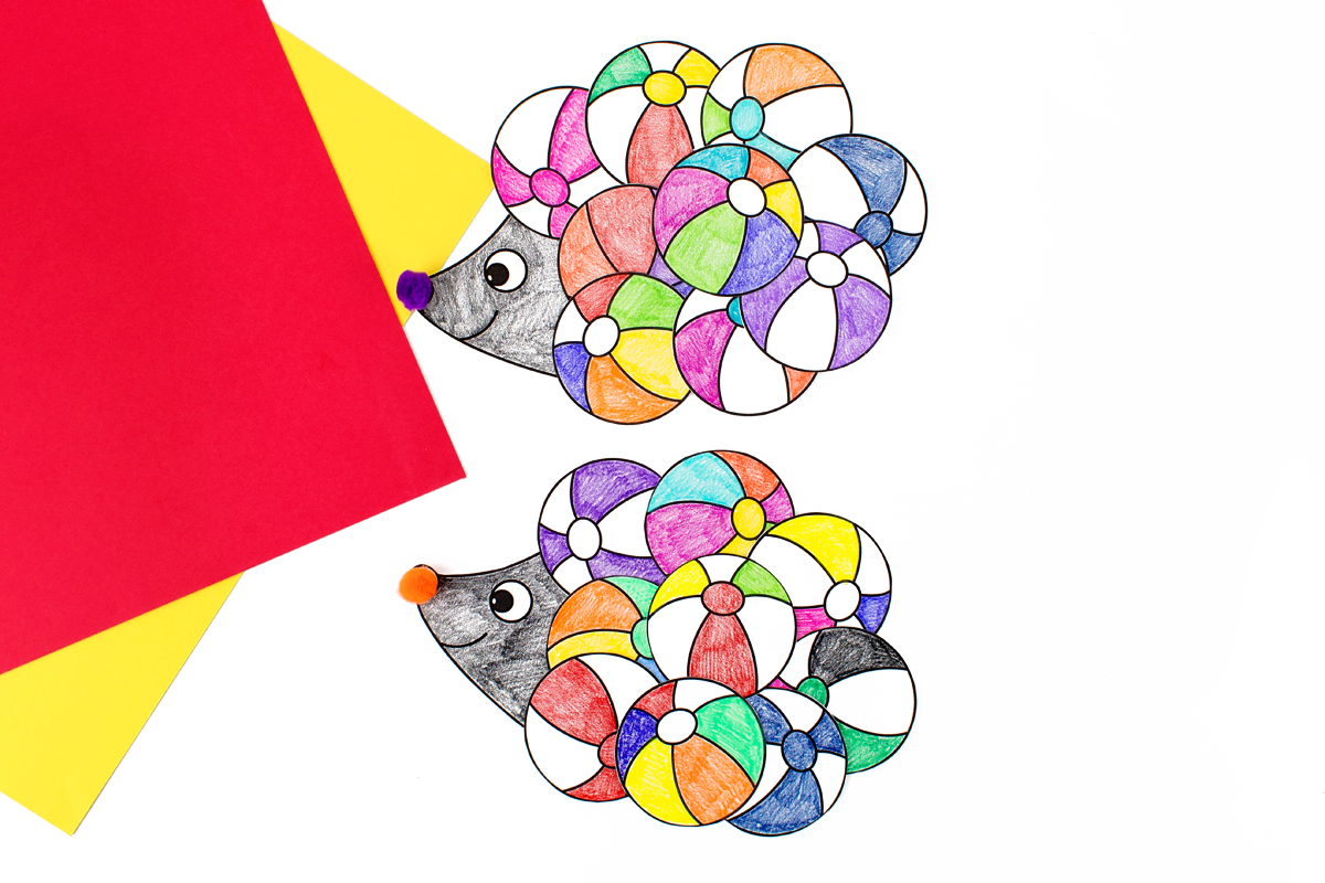 Easy summer hedgehog crafts.