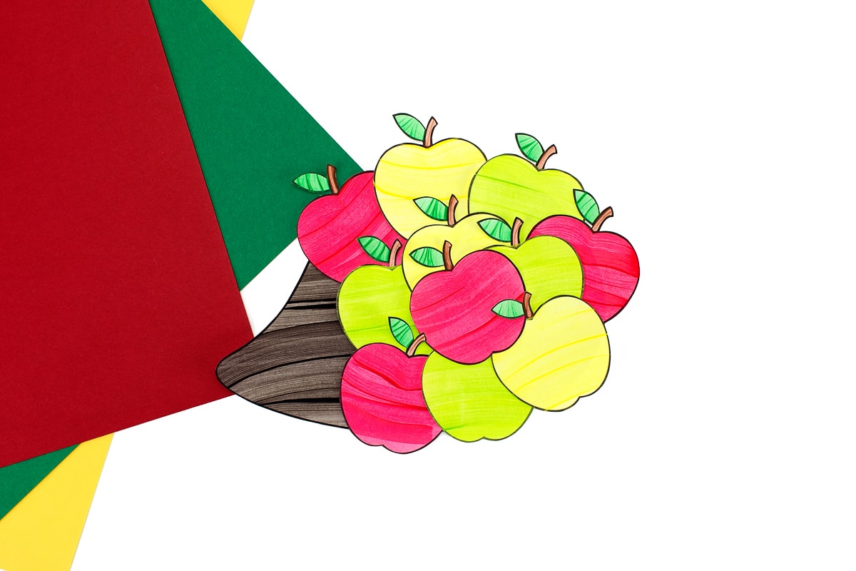 Apple Hedgehog Craft In-Process
