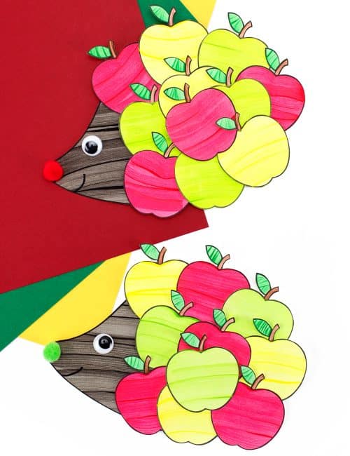 Apple Hedgehog Craft