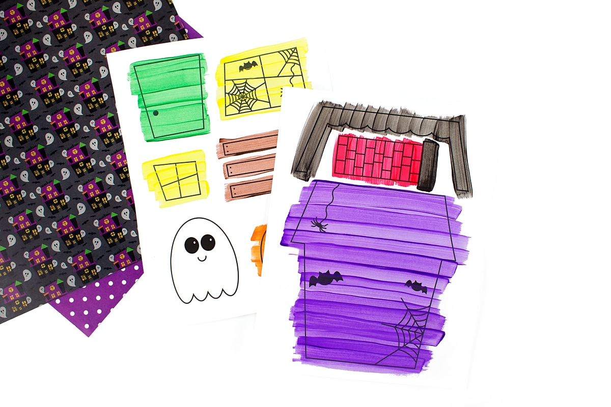 Painted Haunted House Template