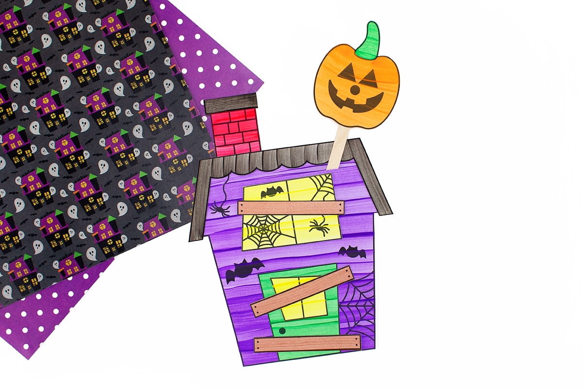 Haunted House Craft with Puppet