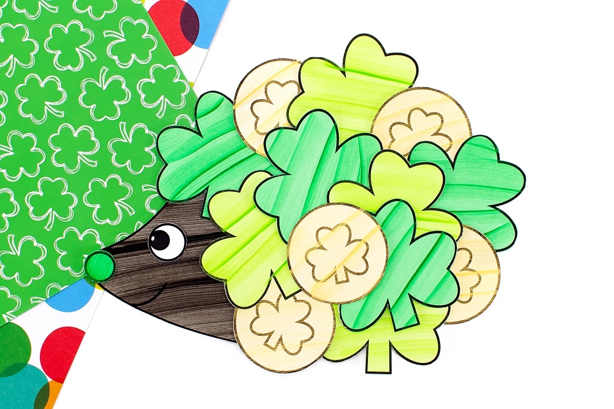 St. Paddy's Day Hedgehog Craft for Kids