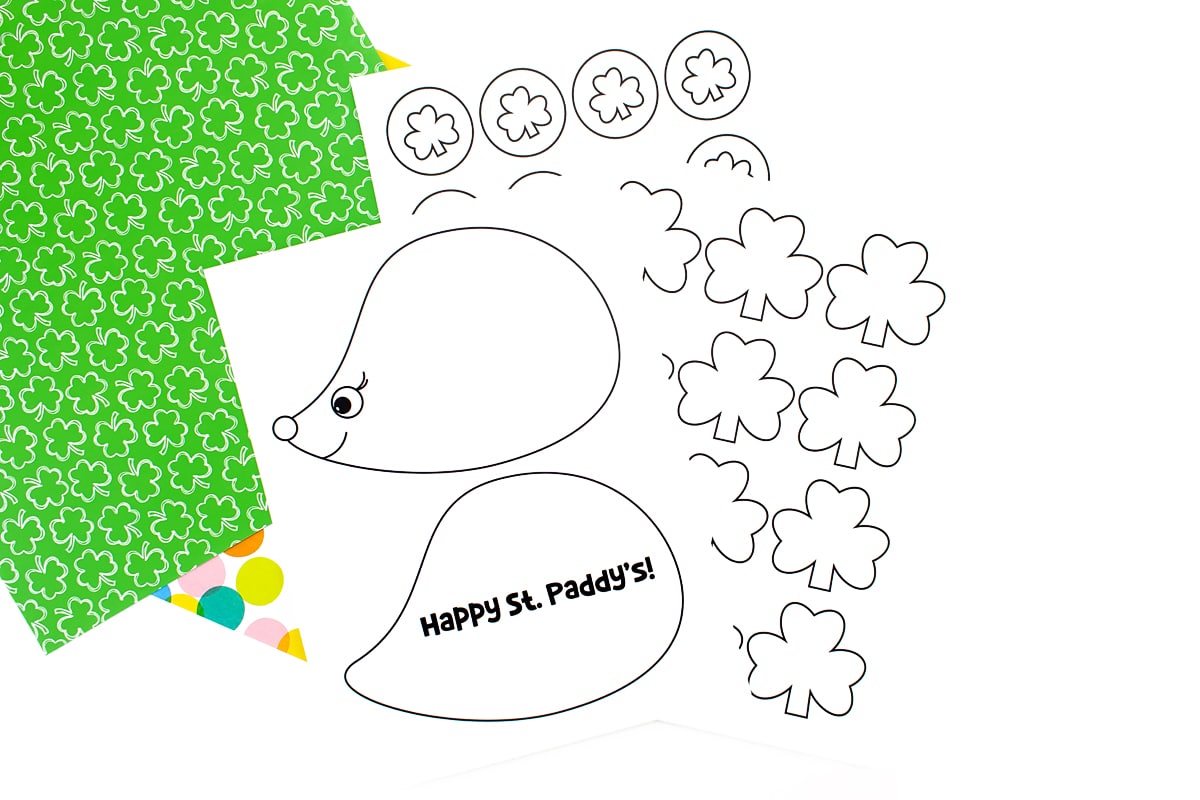 St. Patrick's Day Hedgehog Craft Templates