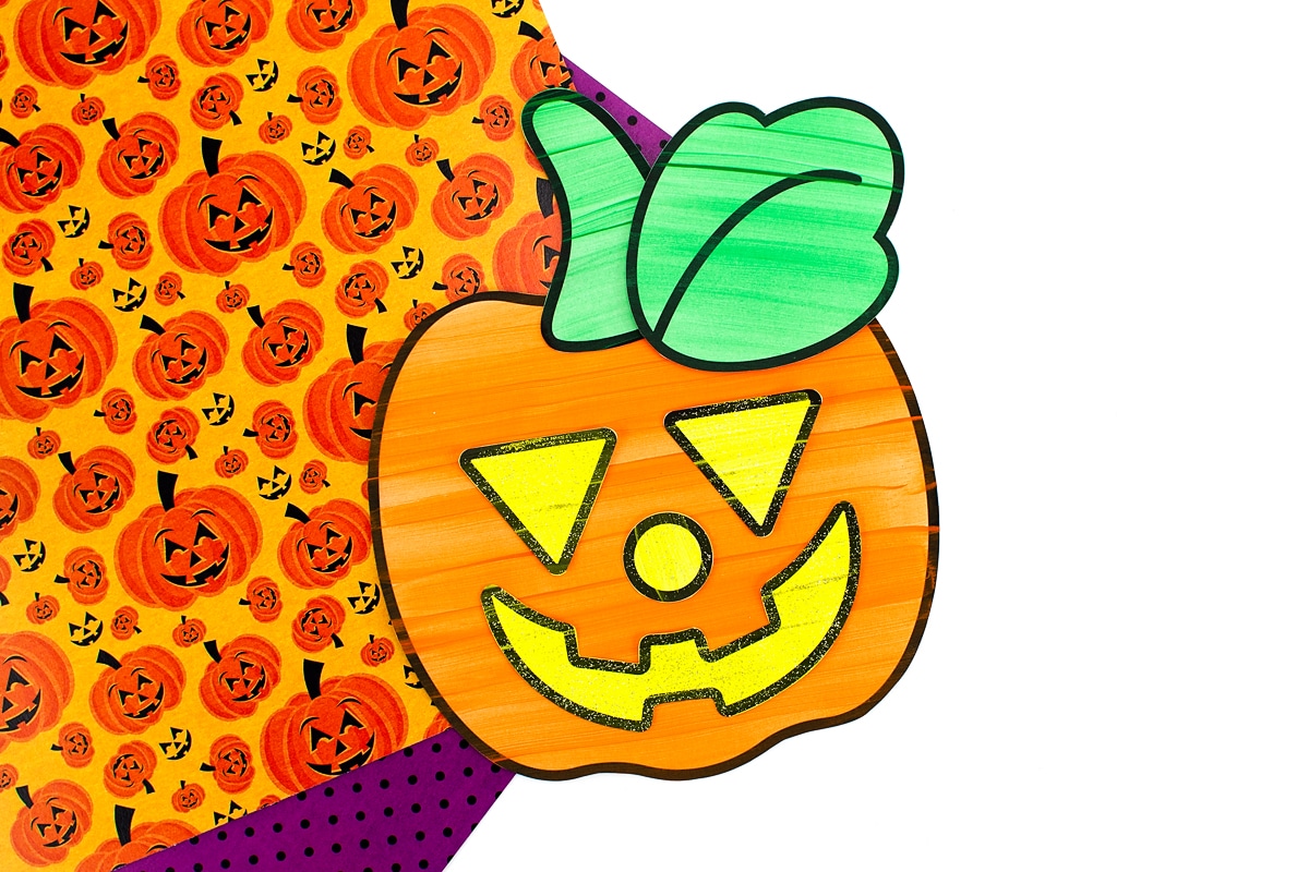 Finish orange Jack-O'-Lantern Craft for kids!