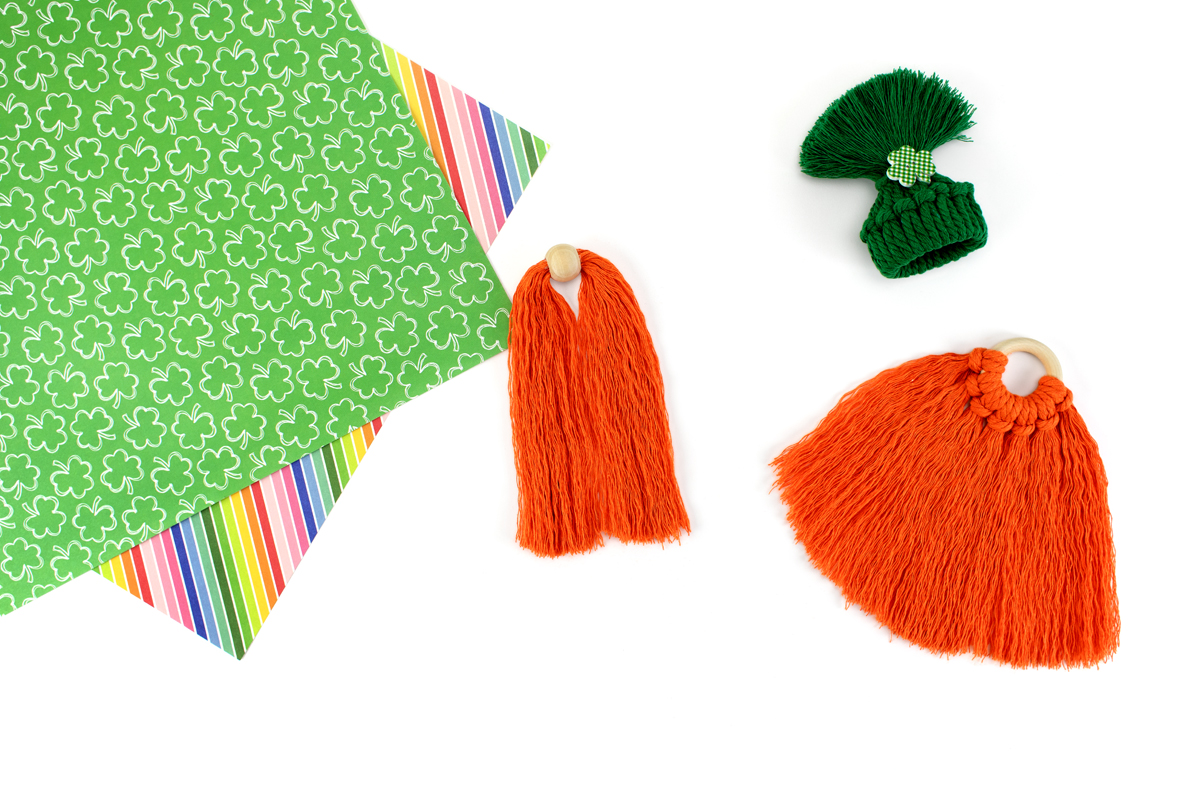 Using a comb to brush out the gnome's beard and mustache.