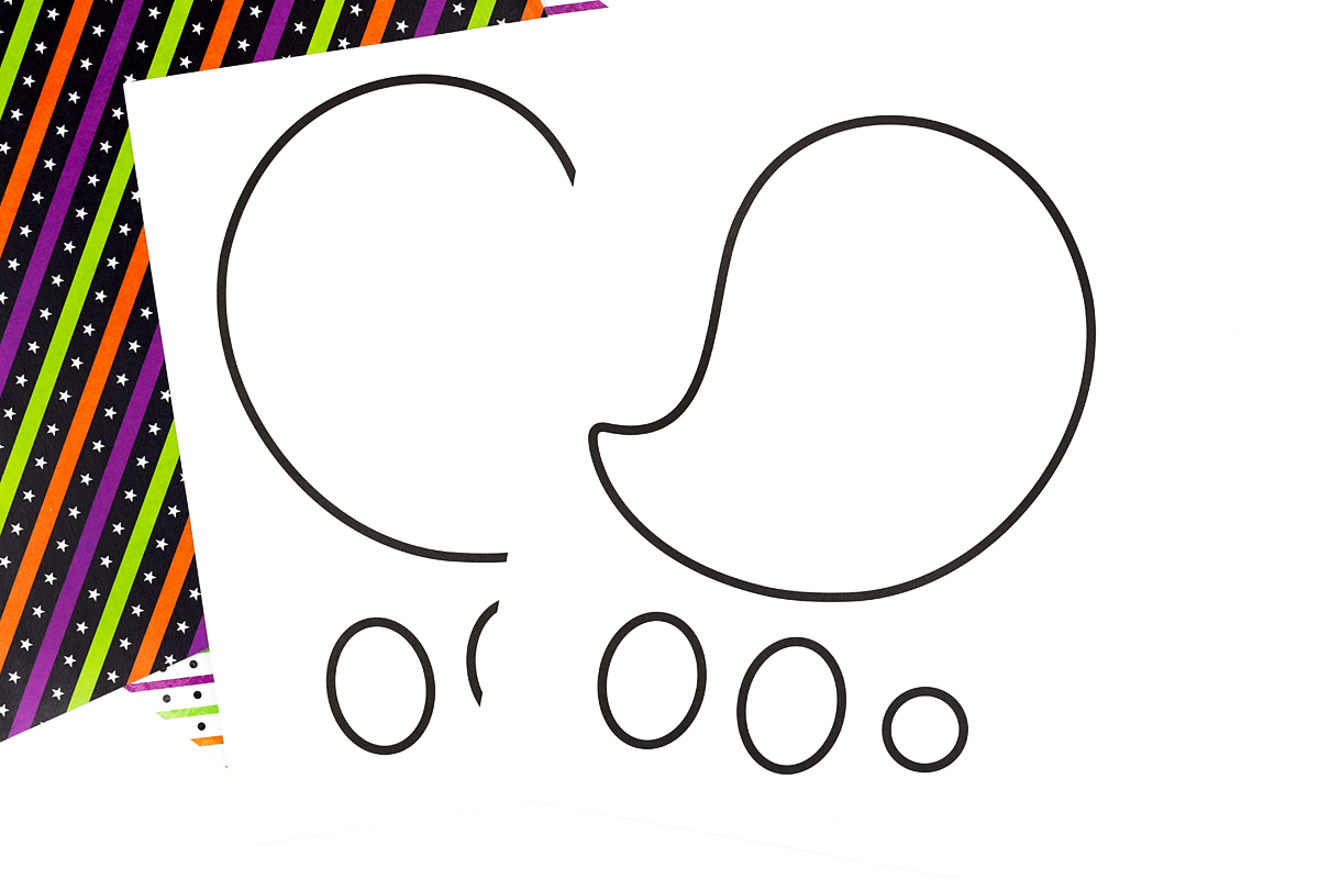 Template for torn paper ghost craft.