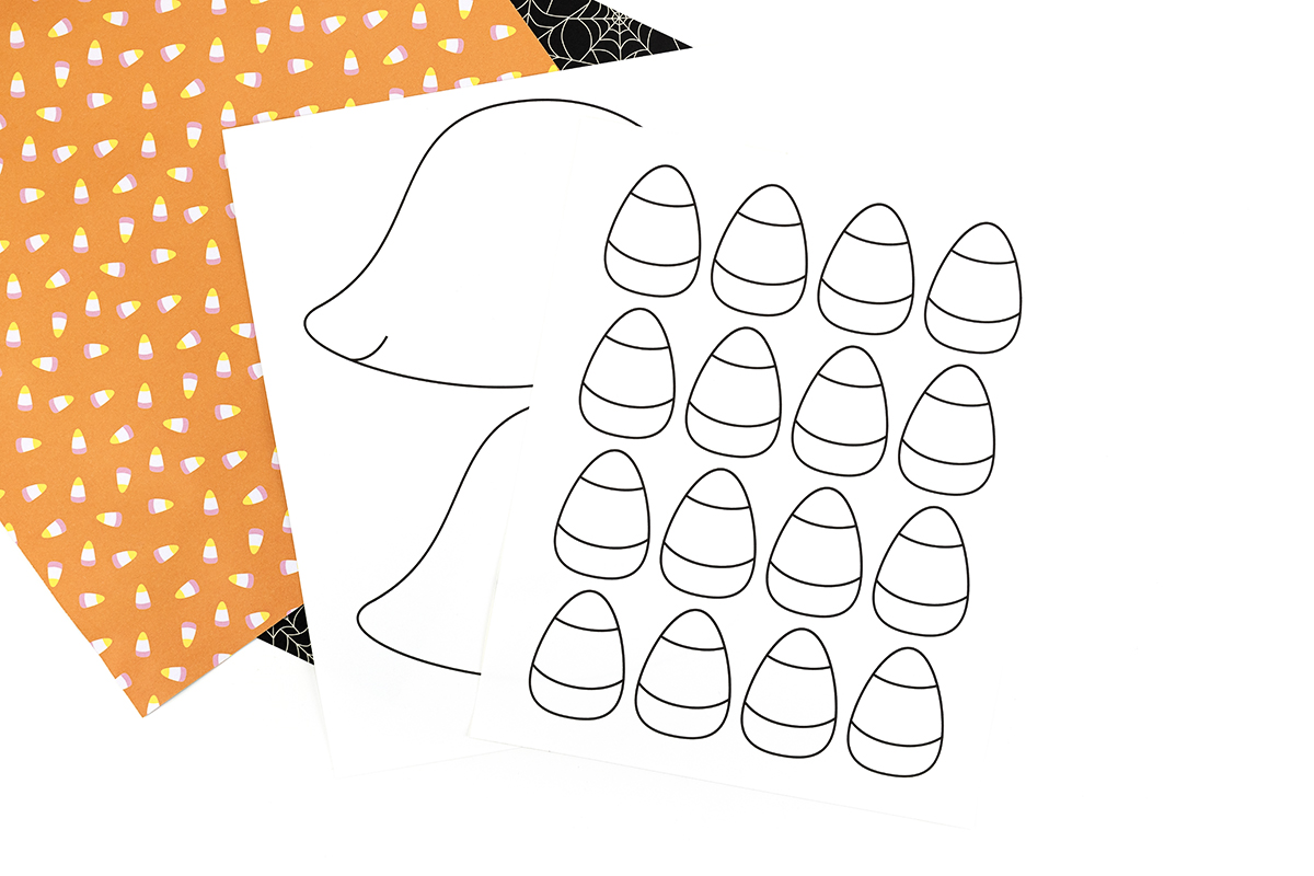 The printable templates for the Halloween Hedgehog craft.