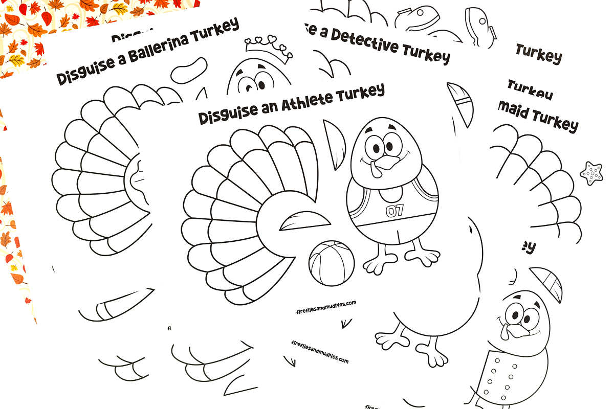 Turkey disguise templates for kids.