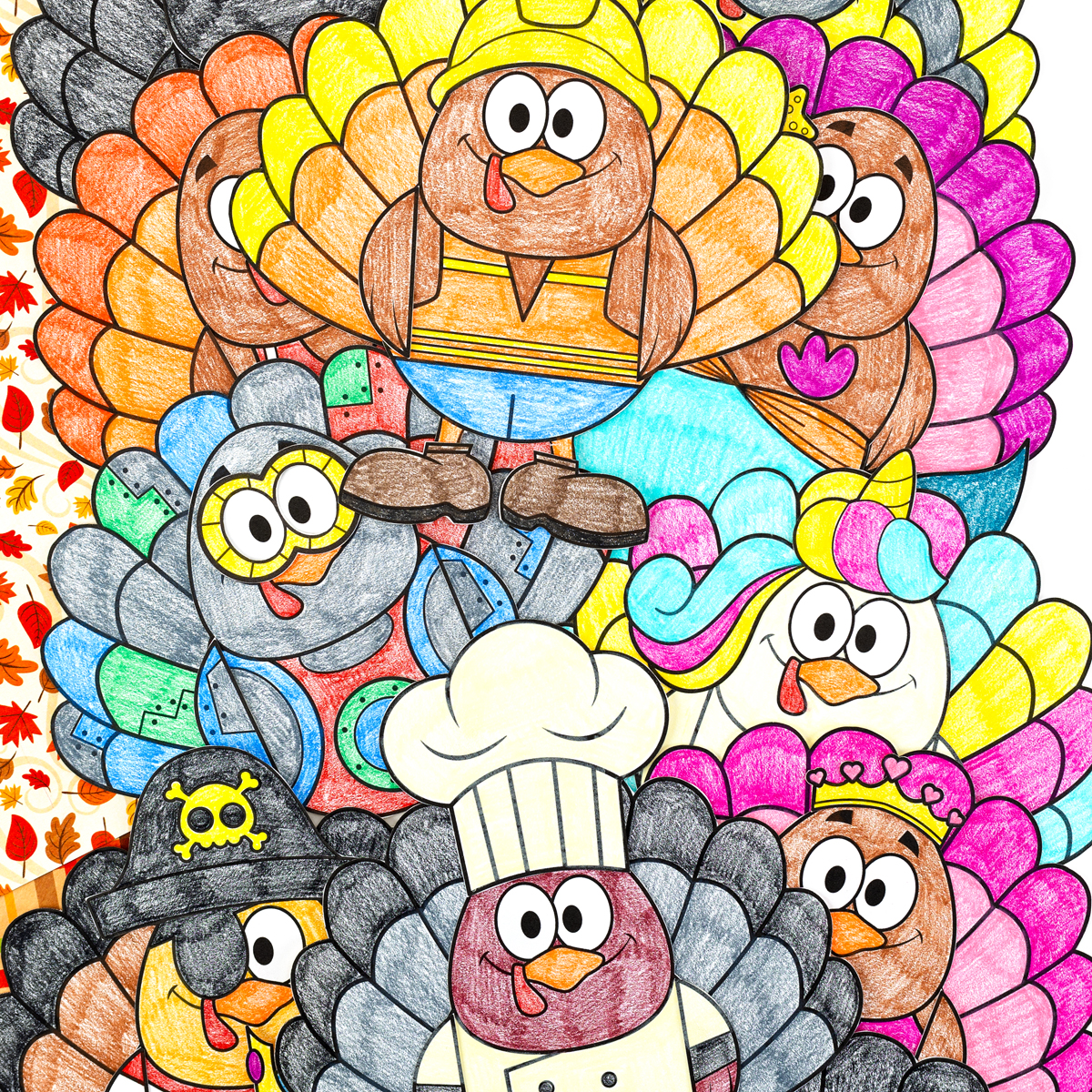 Turkey disguises for kids.