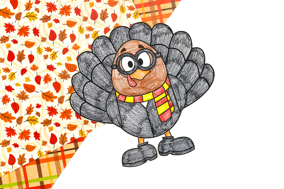 Wizard turkey craft for kids.