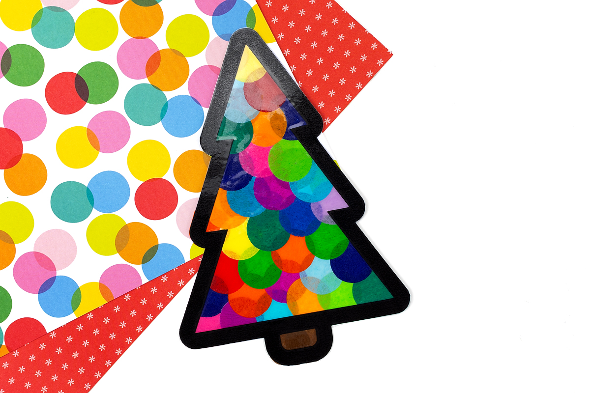 Christmas Tree Suncatcher finished.