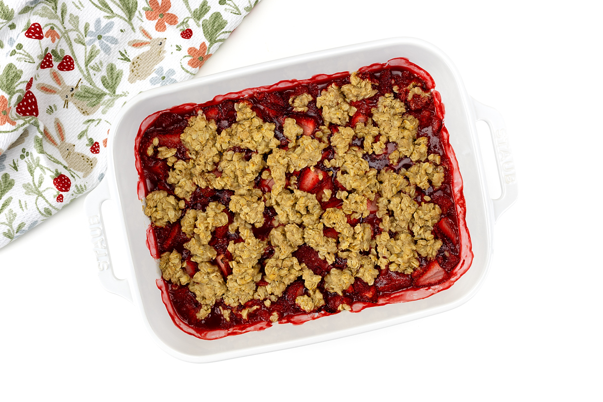 Strawberry crisp recipe.