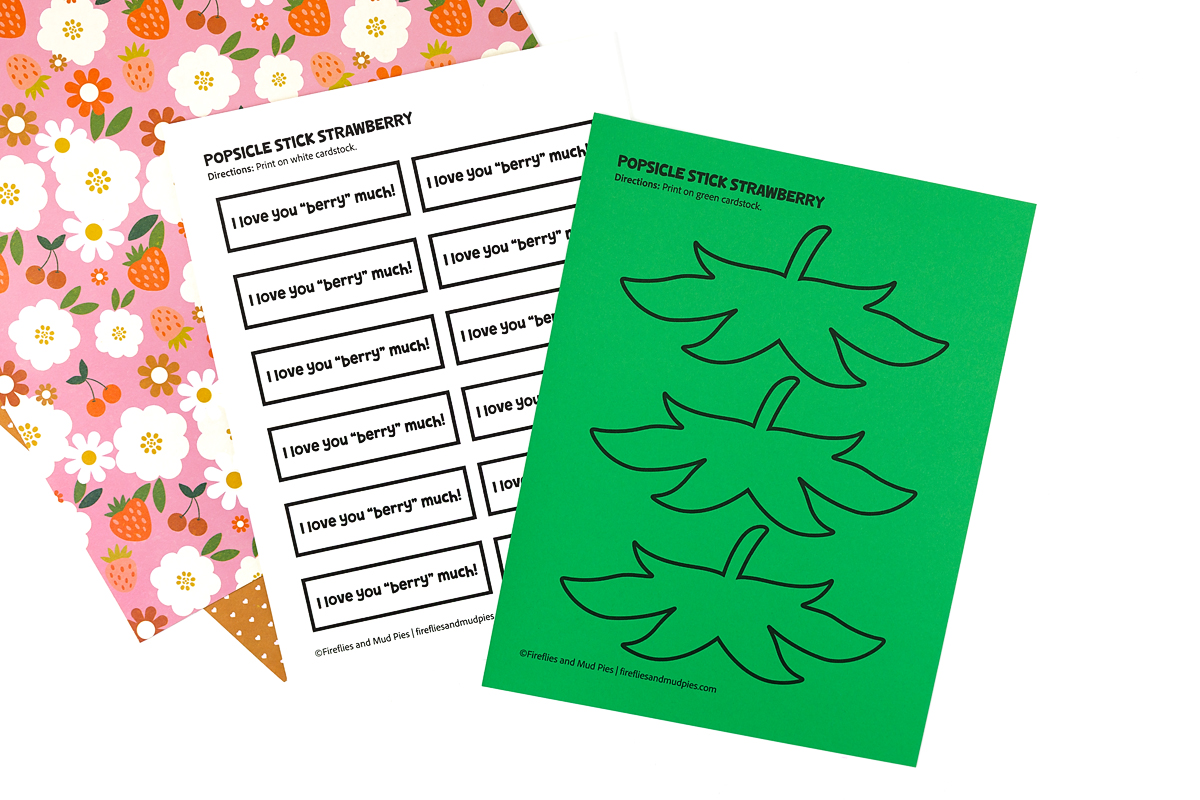 Free templates for strawberry craft.