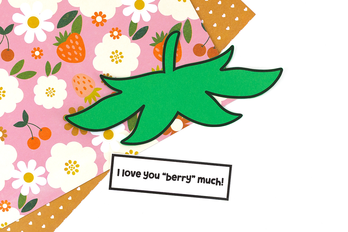 Free printable for strawberry craft cut out.