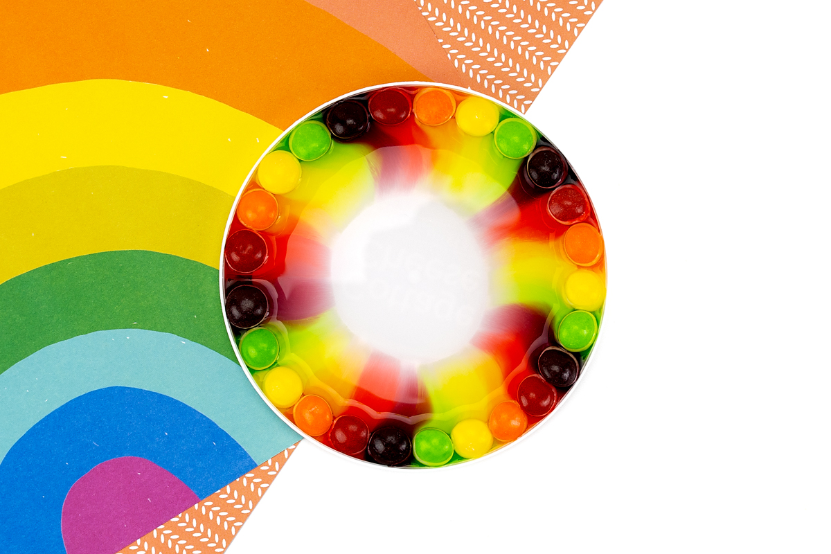 Step 2 of the Skittles Experiment.