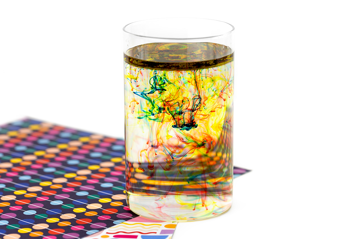 Beautiful fireworks in a jar experiment.