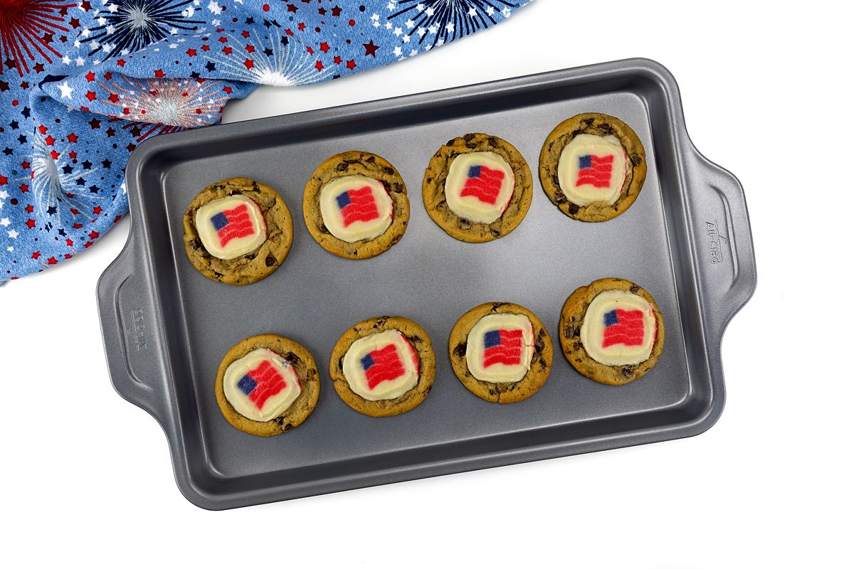 Baked Patriotic Cookies.