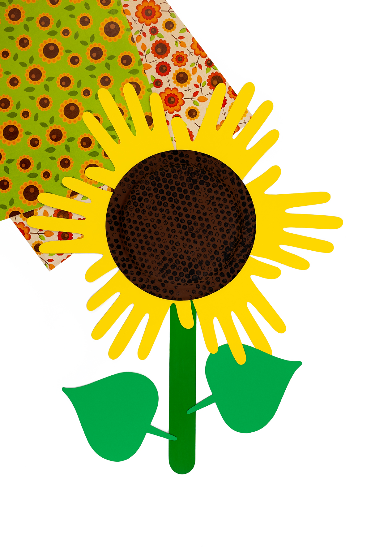 Sunflower craft for preschool.