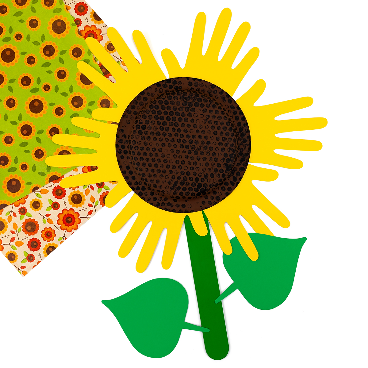 Easy sunflower craft for kids.