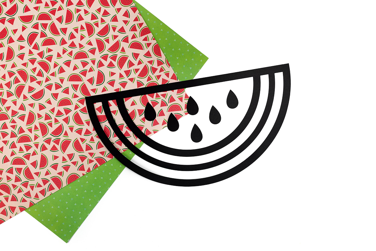 Watermelon suncatcher outline.