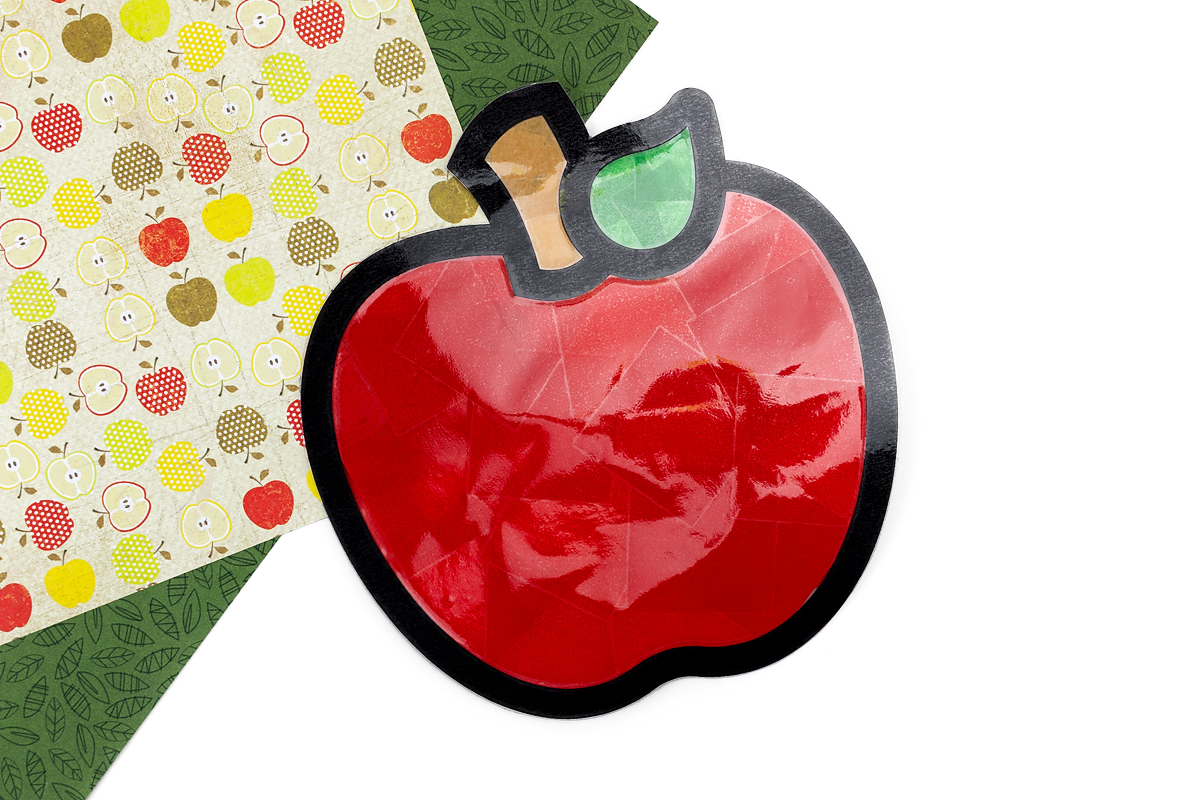 Red apple suncatcher.