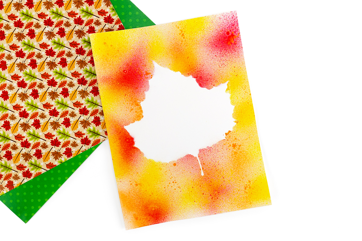 Finished Leaf Spray Painting.